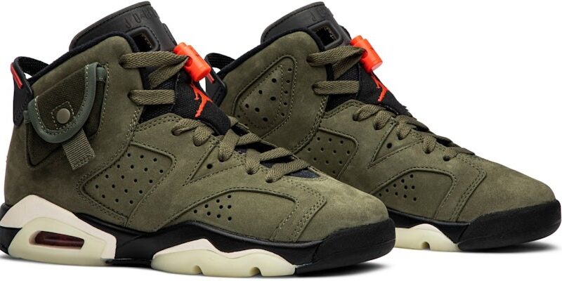 Travis Scott x Air Jordan 6 Olive GS