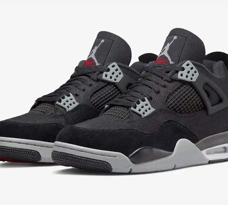 Air Jordan 4 Retro SE Black Canvas