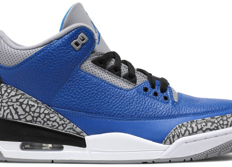 Jordan 3 Retro Varsity Royal Cement