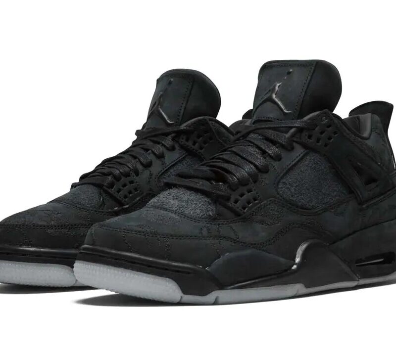 Air Jordan 4 x KAWRS Black