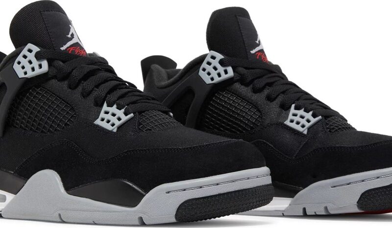 Jordan 4 Retro SE Black Canvas