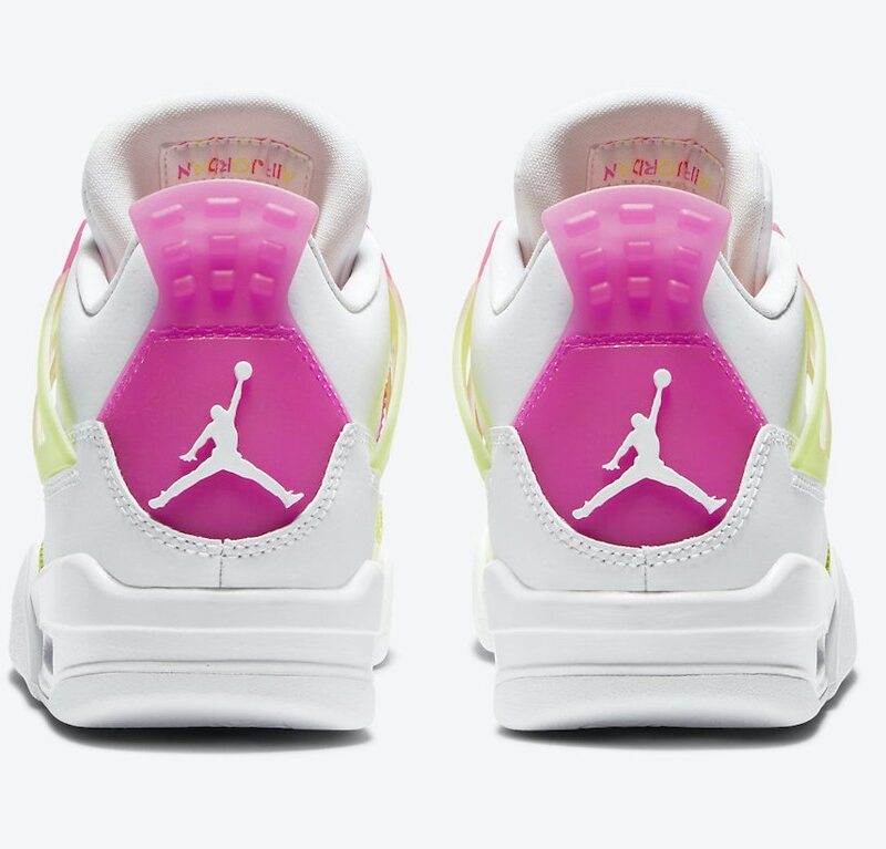 Air Jordan 4 Retro White Lemon Pink GS