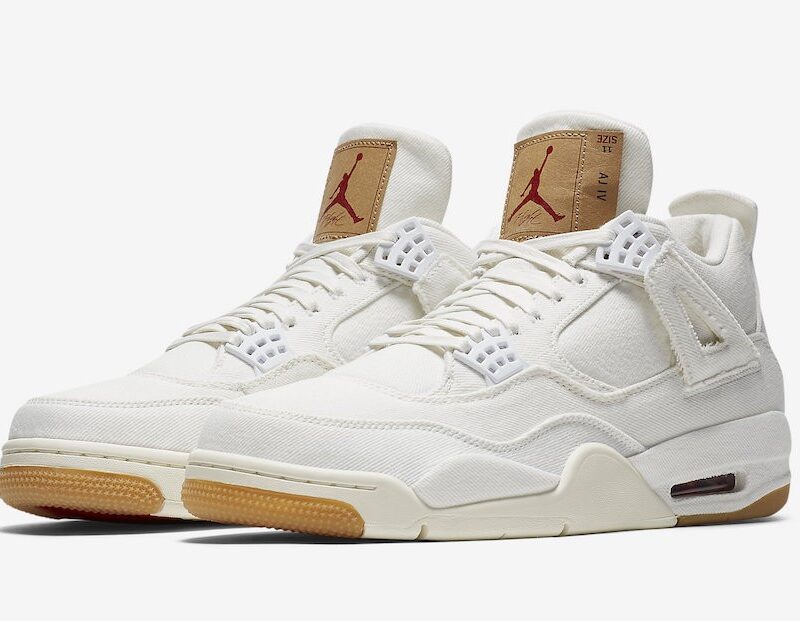 Air Jordan 4 Retro White Denim x Levi's