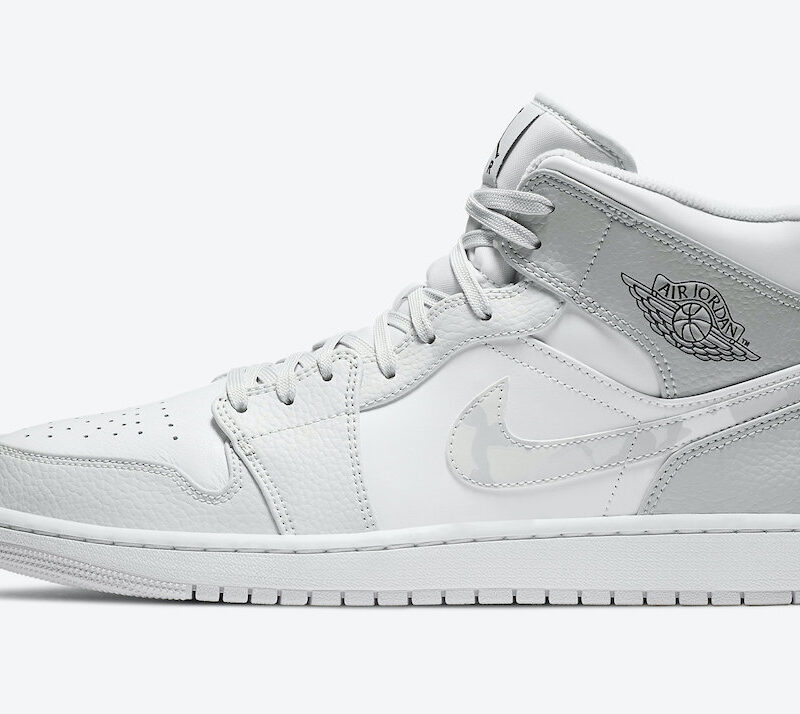 Jordan 1 Mid White Camo