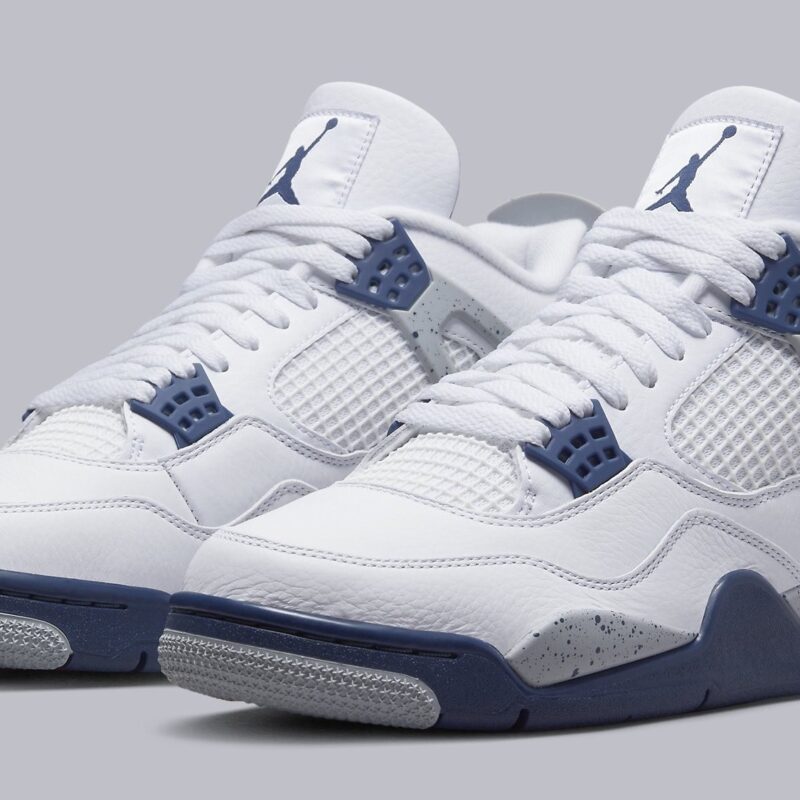 Air Jordan 4 Retro White Midnight Navy