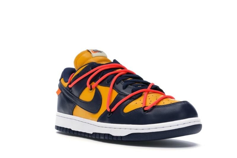 Nike Dunk Low Off-White University Gold Midnight Navy