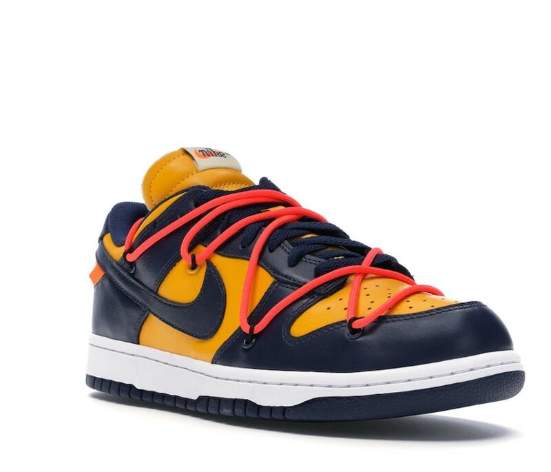 Nike Dunk Low Off-White University Gold Midnight Navy