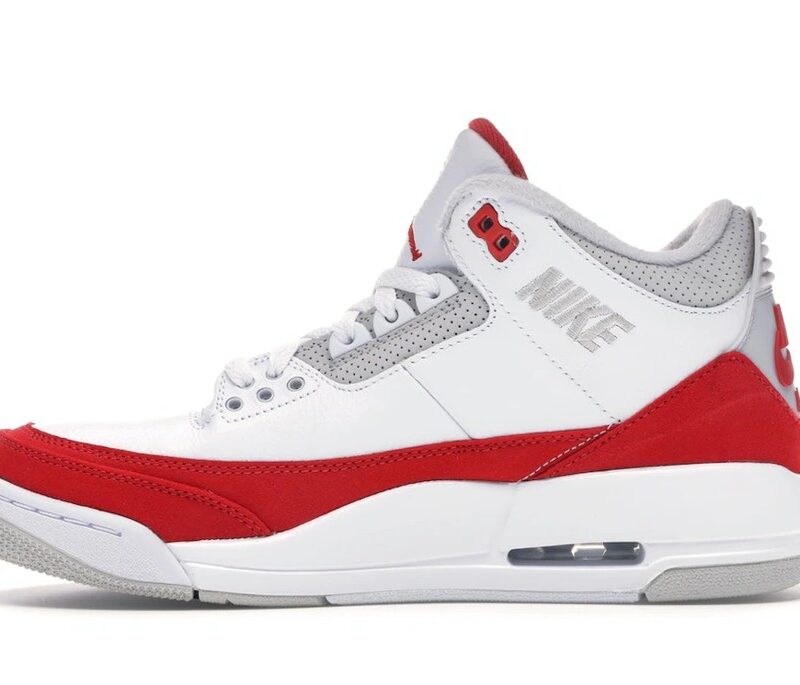 Jordan 3 Retro Tinker White University Red