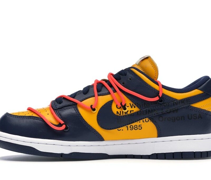 Nike Dunk Low Off-White University Gold Midnight Navy