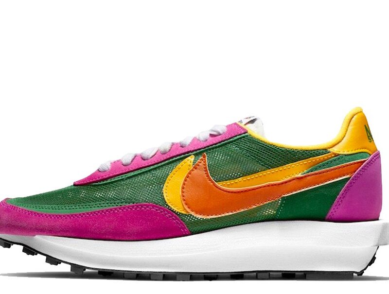 Nike LDWaffle x Sacai Green Pink